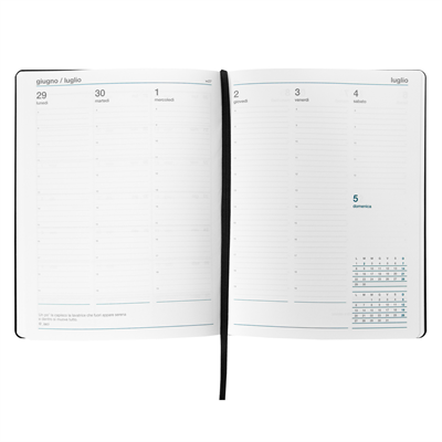 AGENDA 2026 COMIX XL WEEK VERTICALE BLACK