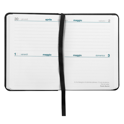 AGENDA 2026 COMIX SMALL BIDAY BLACK TENAX