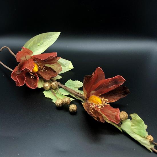 STELO C/FIORI E BACCHE BORDEAUX