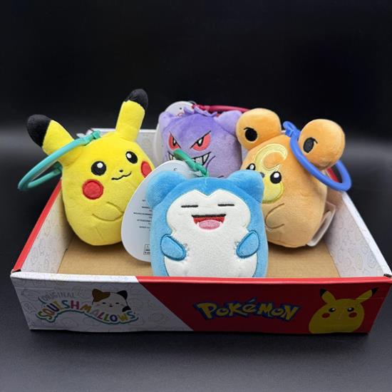 SQUISHMALLOWS PELUCHE POKEMON CLIP ON 10cm modelli ass.