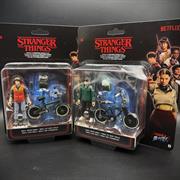 STRANGER THINGS PERSONAGGIO C/BICICLETTA 10cm ASS.