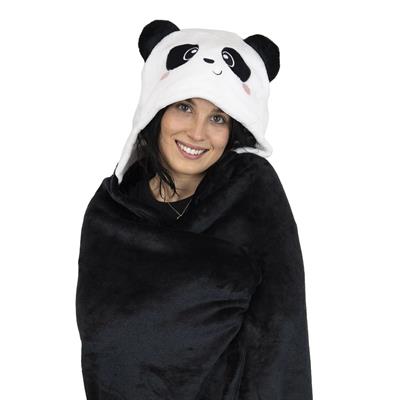 COPERTA PANDA CON CAPPUCCIO - COSY HUGS LEGAMI