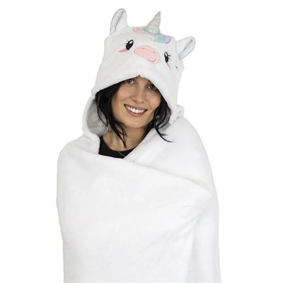 COPERTA UNICORN CON CAPPUCCIO - COSY HUGS LEGAMI