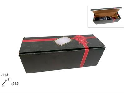 BOX P/BOTTIGLIA 1 POSTO DECORO PACCO REGALO