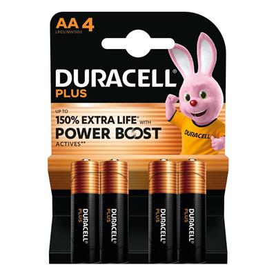 DURACELL PLUS STILO AA 4pz new POWER BOOST