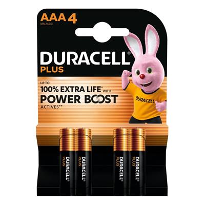 DURACELL PLUS MINISTILO AAA 4pz new POWER BOOST