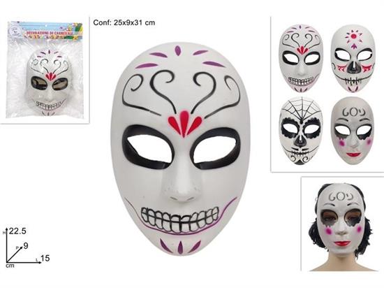 MASCHERA BIANCA DECORATA ASS.