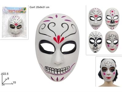 MASCHERA BIANCA DECORATA ASS.