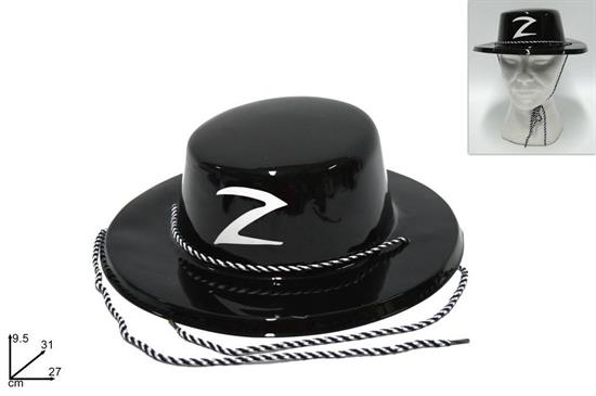 CAPPELLO ZORRO PLASTICA NERO