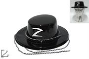 CAPPELLO ZORRO PLASTICA NERO