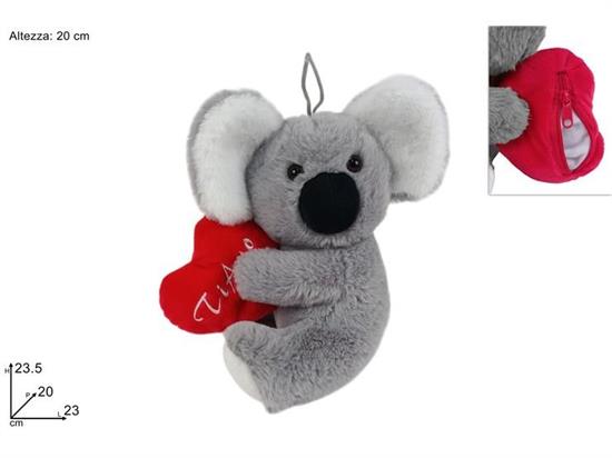 PELUCHE KOALA C/CUORE 20cm