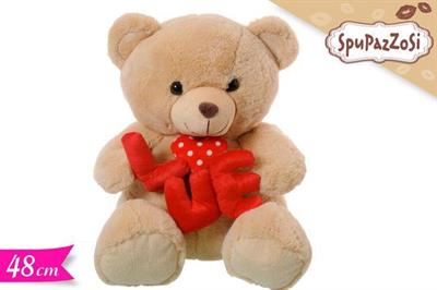 PELUCHE ORSO C/SCRITTA LOVE 48cm