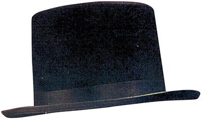 CAPPELLO CILINDRO NERO FELTRO