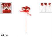 SPILLONE LOVE LEGNO CON FIOCCO