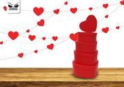 SCATOLA CUORE ROSSO 17cm