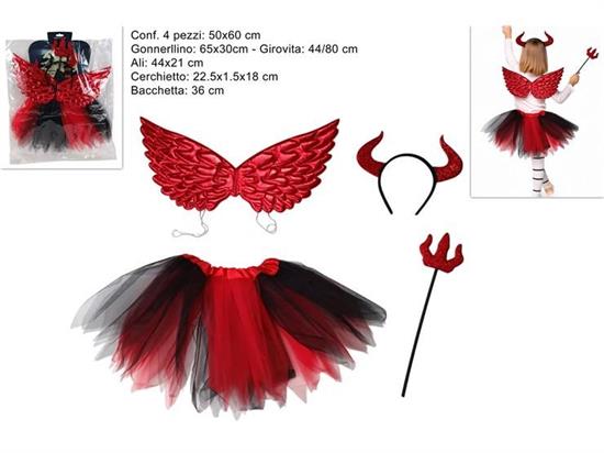 SET GONNELLINO DIAVOLESSA C/ACCESSORI 4pz