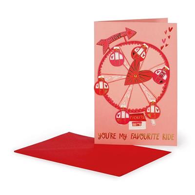 BIGLIETTO AUGURI LEGAMI - LOVE WHEEL