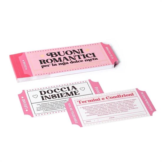 BLOCCHETTO DA 24 VOUCHER LEGAMI - ROMANTICI LOVE