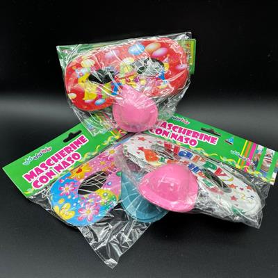 MASCHERINE CARTA C/NASO 16pz