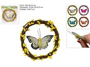 GHIRLANDA 10cm C/PINZETTA FARFALLA