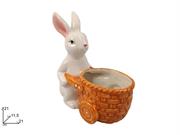 CONIGLIO C/CARRETTO 21cm