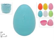 CONTENITORE UOVO PLASTICA 25cm COL.ASS.