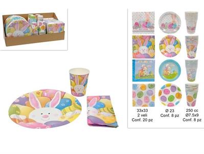PIATTI/TOVAGLIOLI/BICCHIERI PASQUA ASS.