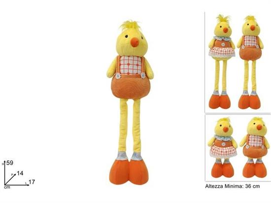 PULCINO ESTENSIBILE 36/59cm C/VESTITO ASS.
