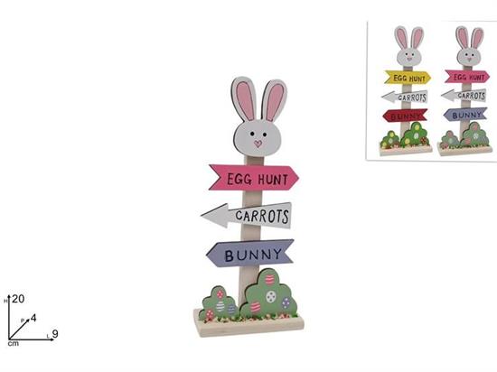 INSEGNA PASQUA LEGNO 20cm