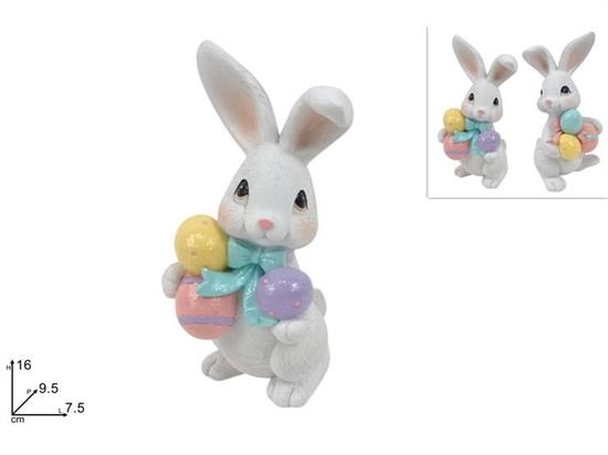 CONIGLIO 16cm C/3 UOVA ASS.