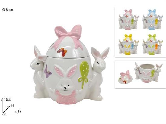 BARATTOLO UOVO C/CONIGLI COL.ASS.