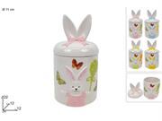 BARATTOLO C/TAPPO ORECCHIE CONIGLIO 11cm