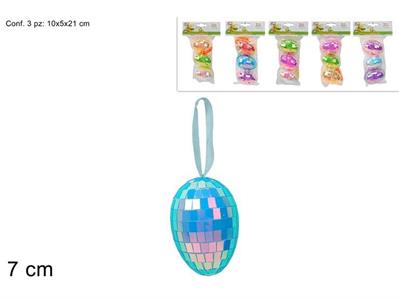 UOVA LAMINATE 7cm 3pz COL.ASS.