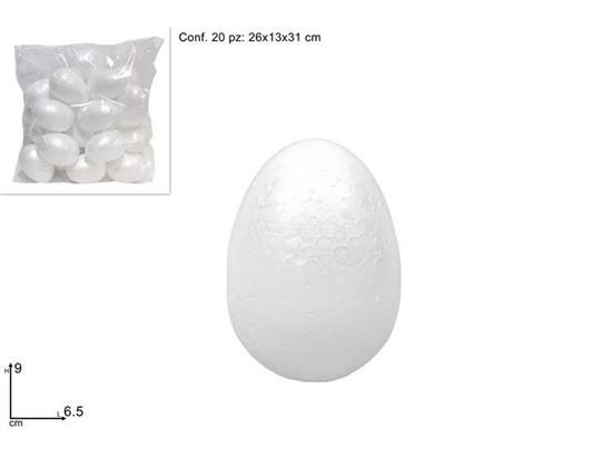 UOVA POLISTIROLO 9cm 20pz