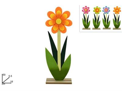 FIORE FELTRO C/BASE 50cm