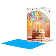 BIGLIETTO COMPLEANNO CANDELINE