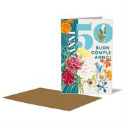 BIGLIETTO 50 ANNI AZZURRO