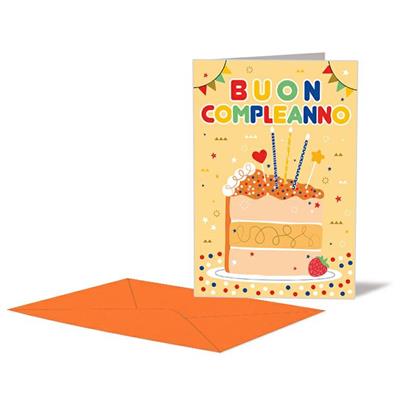BIGLIETTO COMPLEANNO CANDELINE