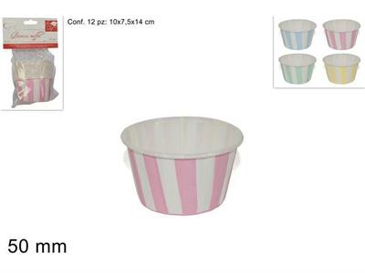 COPPETTE GELATO RIGHE 50mm 12pz