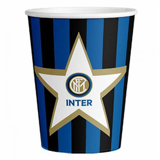 BICCHIERI INTER 8pz CARTA.