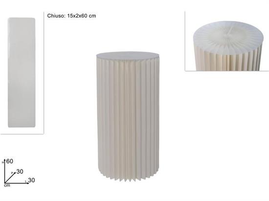 CILINDRO CARTA 60cm BIANCO