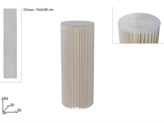CILINDRO CARTA 80cm BIANCO
