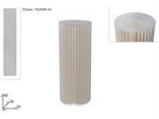 CILINDRO CARTA 80cm BIANCO