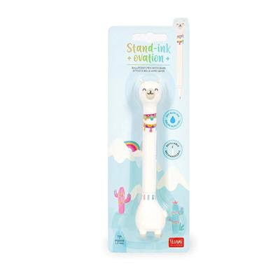 PENNA SFERA CON BASE STAND-INK OVATION - LLAMA