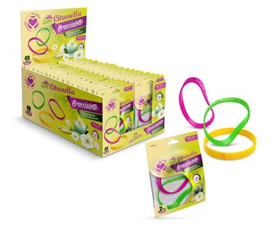BRACCIALE ANTIZANZARE 2pz CITRONELLA ASS.