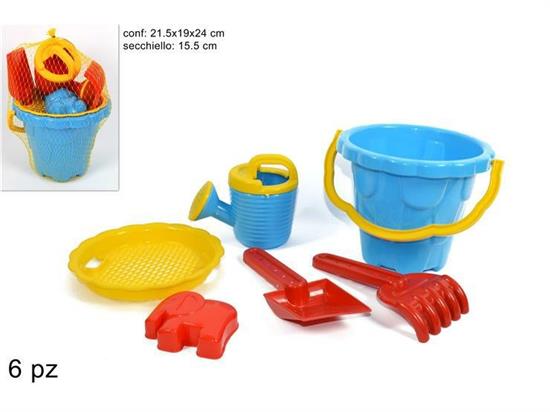 SECCHIELLO MARE C/6 ACCESSORI