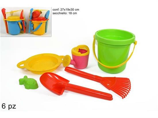 SECCHIELLO MARE C/6 ACCESSORI