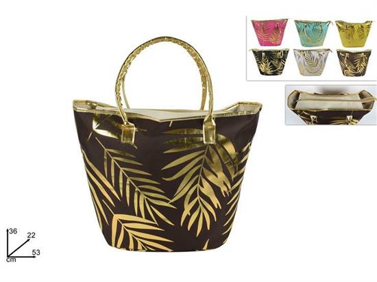 BORSA MARE FOGLIE ORO