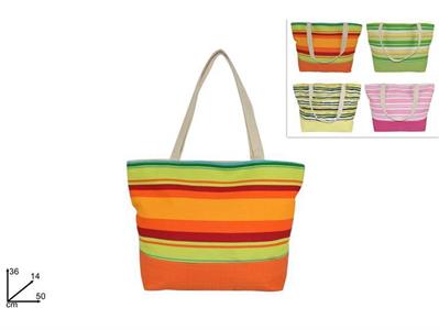BORSA MARE RIGATA MULTICOLOR