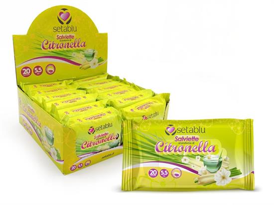SALVIETTINE CITRONELLA 20pz